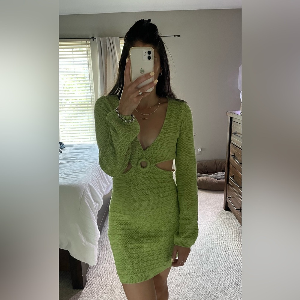 New knit cut out summer dress